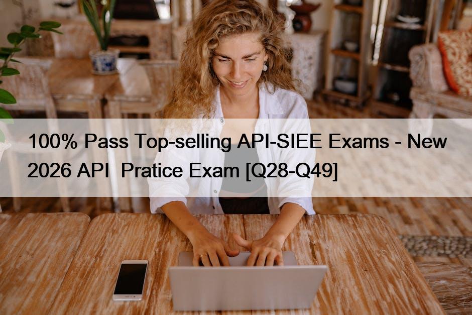 100% Pass Top-selling API-SIEE Exams – New 2026 API  Pratice Exam [Q28-Q49]